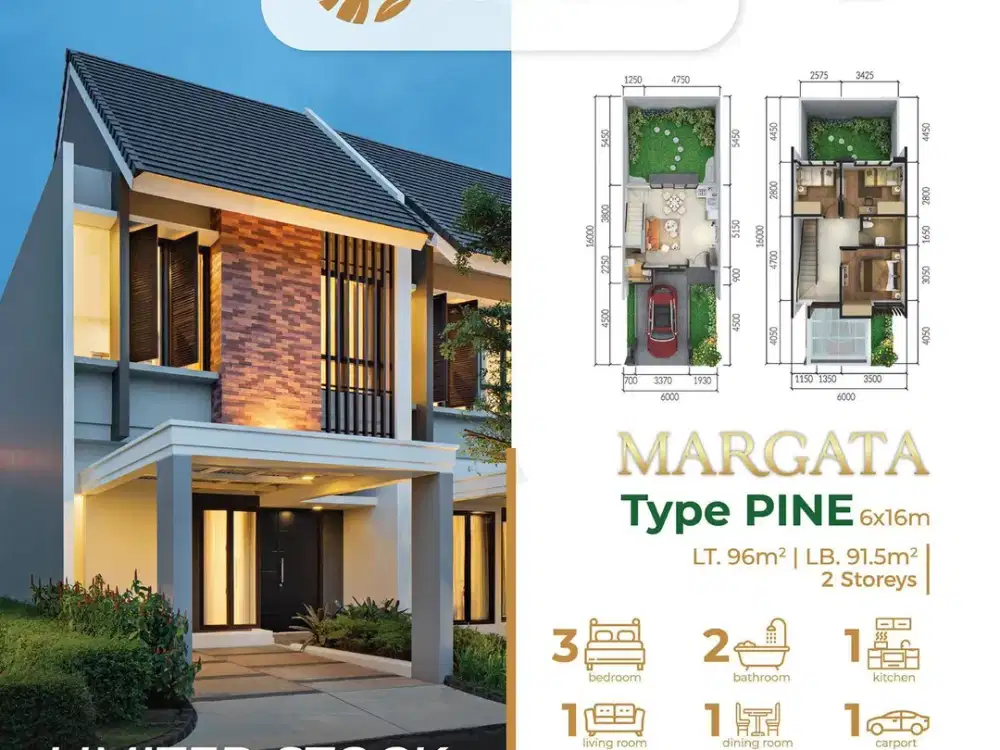 Rumah Smart Sistem dekat Trans Studio Cibubur 3 KT Siap Huni J-30230