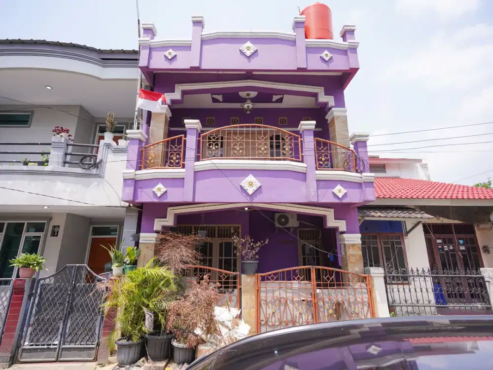 Rumah 3 KT Hadap Utara 10 Menit ke Gerbang Tol Cikunir 6 SHM J-25476