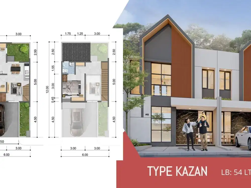 Rumah Cluster 2 Lt dekat Mall Paradise Walk Serpong Siap KPR J-31236