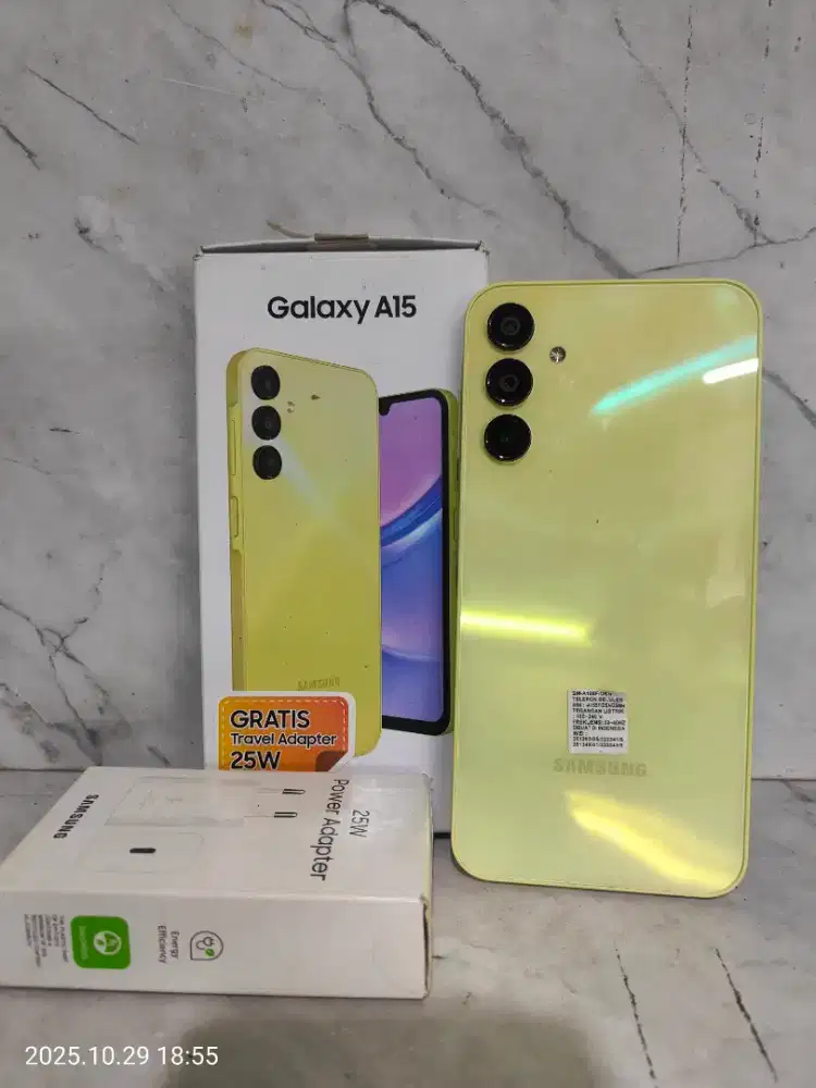 Samsung a15 ram 8/128 fullset no minus