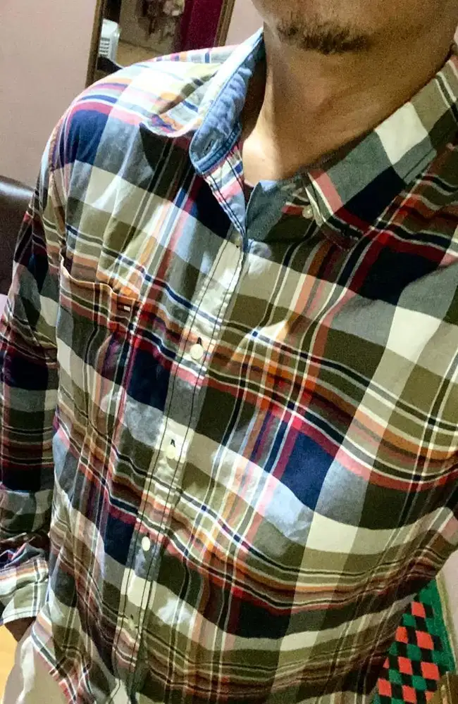 kemeja lengan panjang tommy hilfiger