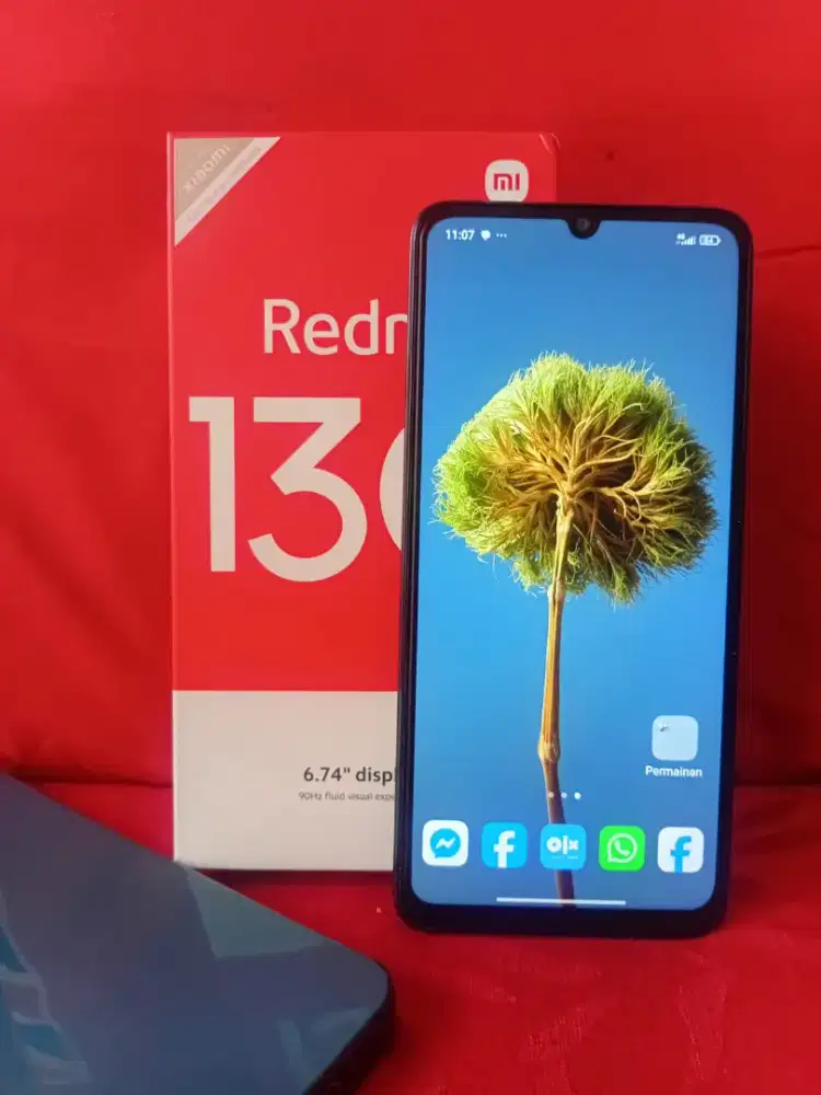 Xiaomi redmi 13c Nfc ram 6+4/128gb lengkap mulus segel bonus