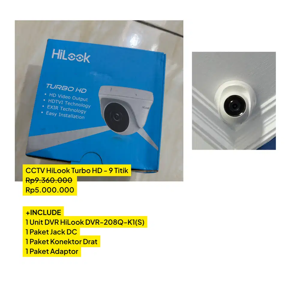 CCTV HiLook Turbo HD - 9 Titik