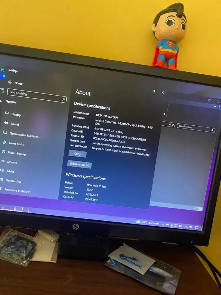 Pc core i3 gen 3 + monitor