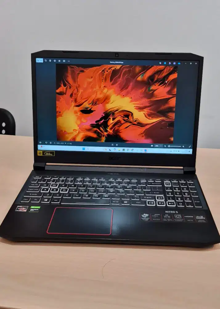 ACER NITRO 5 AN515-44 RYZEN 5 4600 H GTX 1650 TI RAM 16 GB SSD 512GB