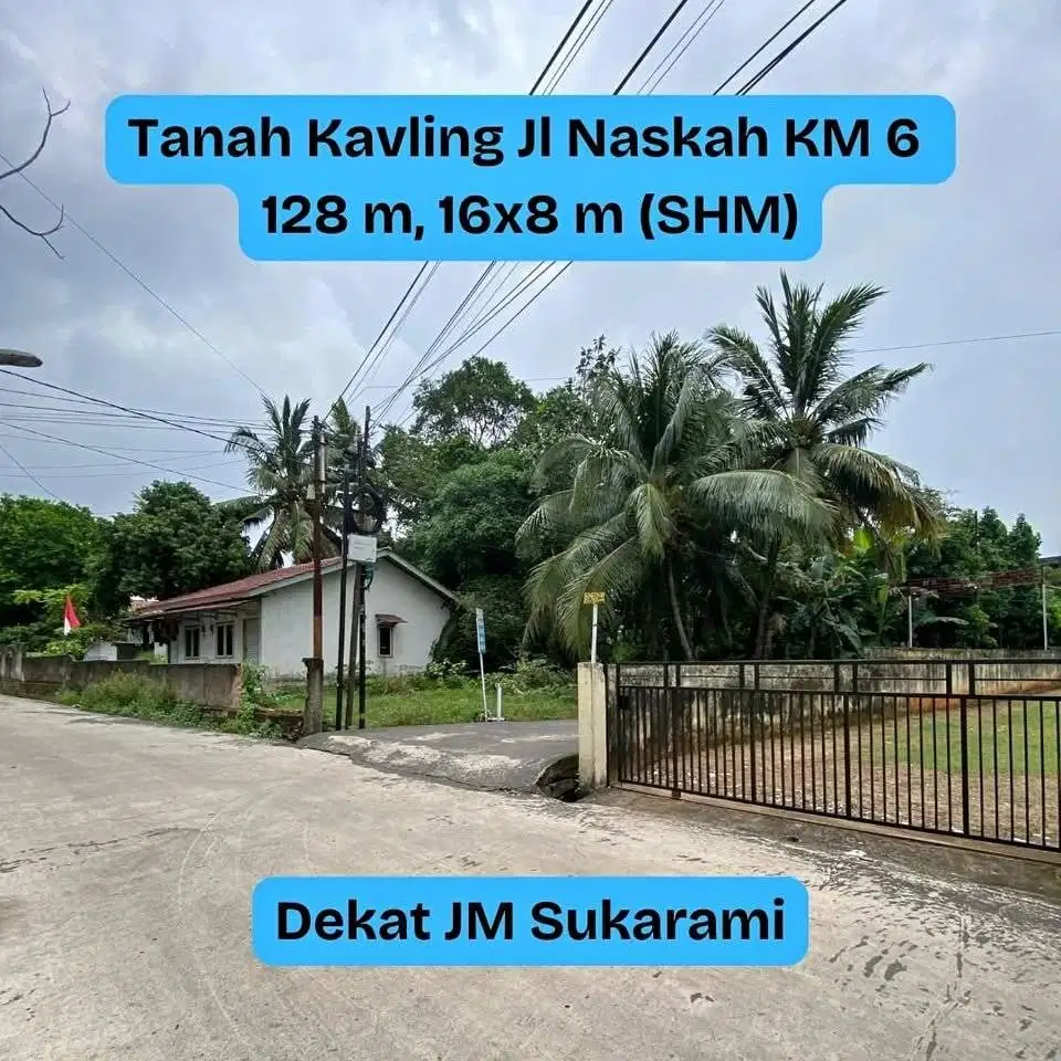 Dijual Tanah Murah Palembang JL Naskah KM7