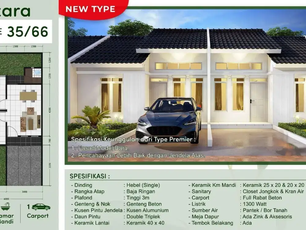 Rumah Minimalis Murah Selangkah ke Stasiun Tenjo Dibantu KPR J-29152