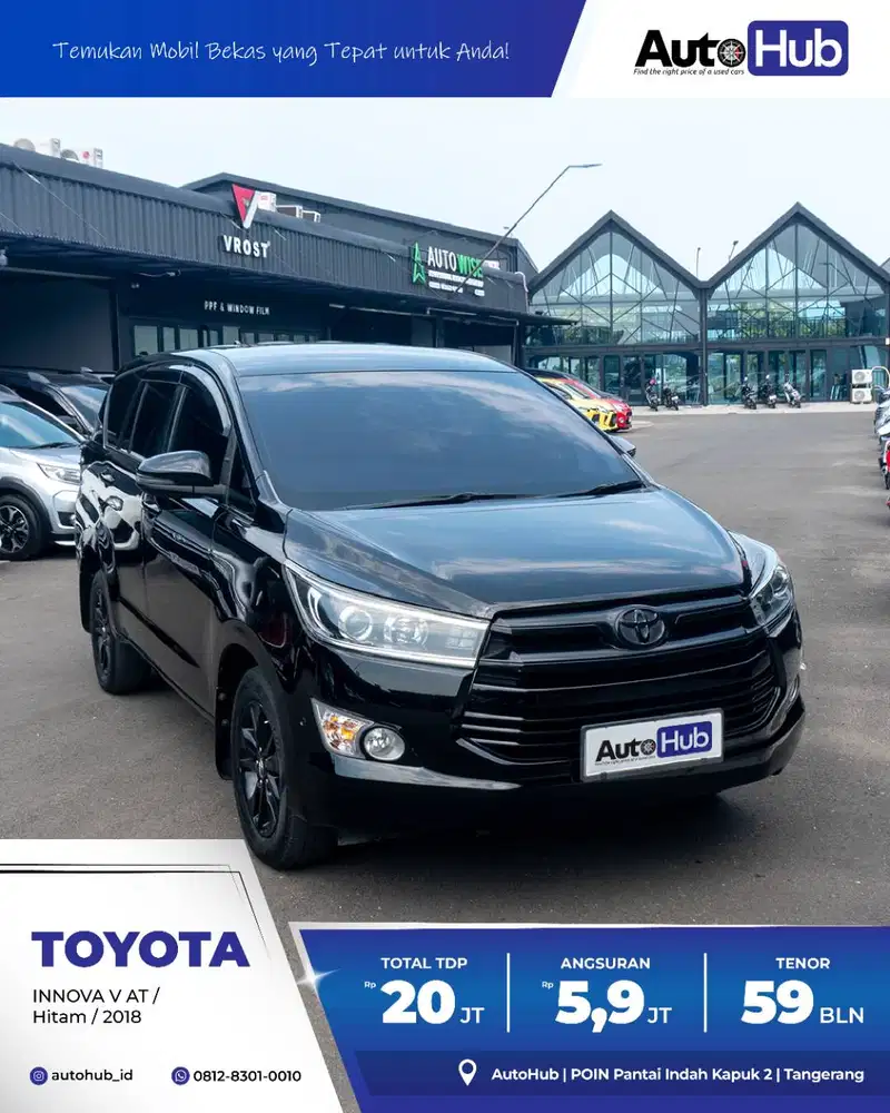 Toyota Innova V AT 2018 Hitam