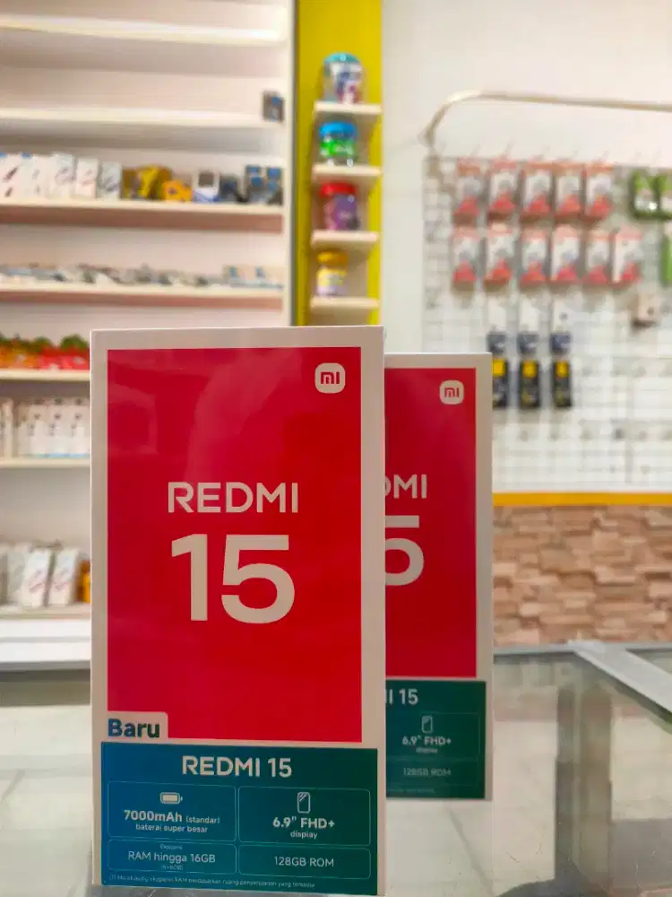REDMI 15 8/128GB GARANSI RESMI SEGEL