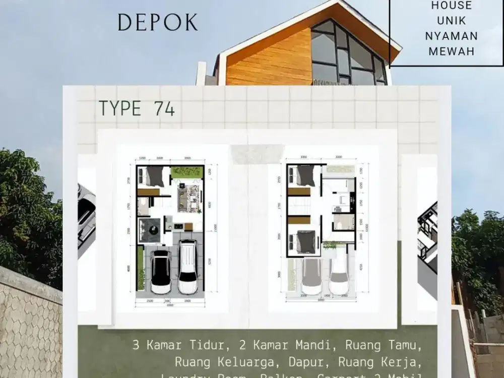 Rumah Strategis di Depok Akses Dekat Tol Cimanggis Siap Huni J-31215