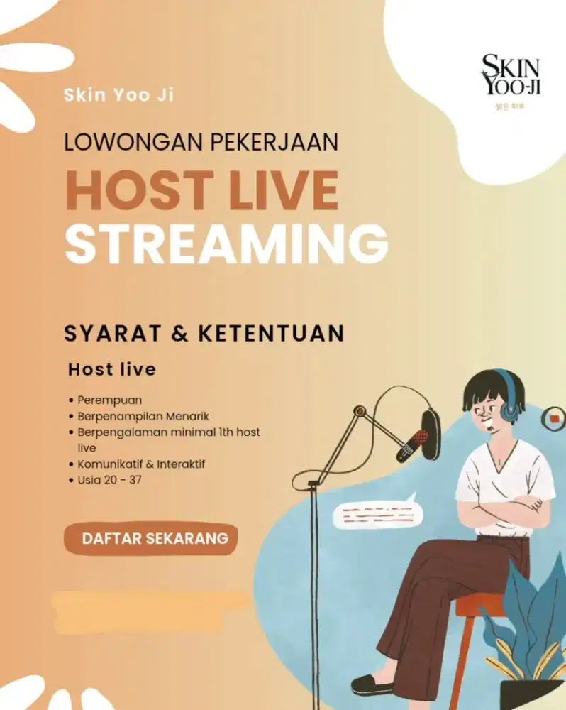 Lowongan host live