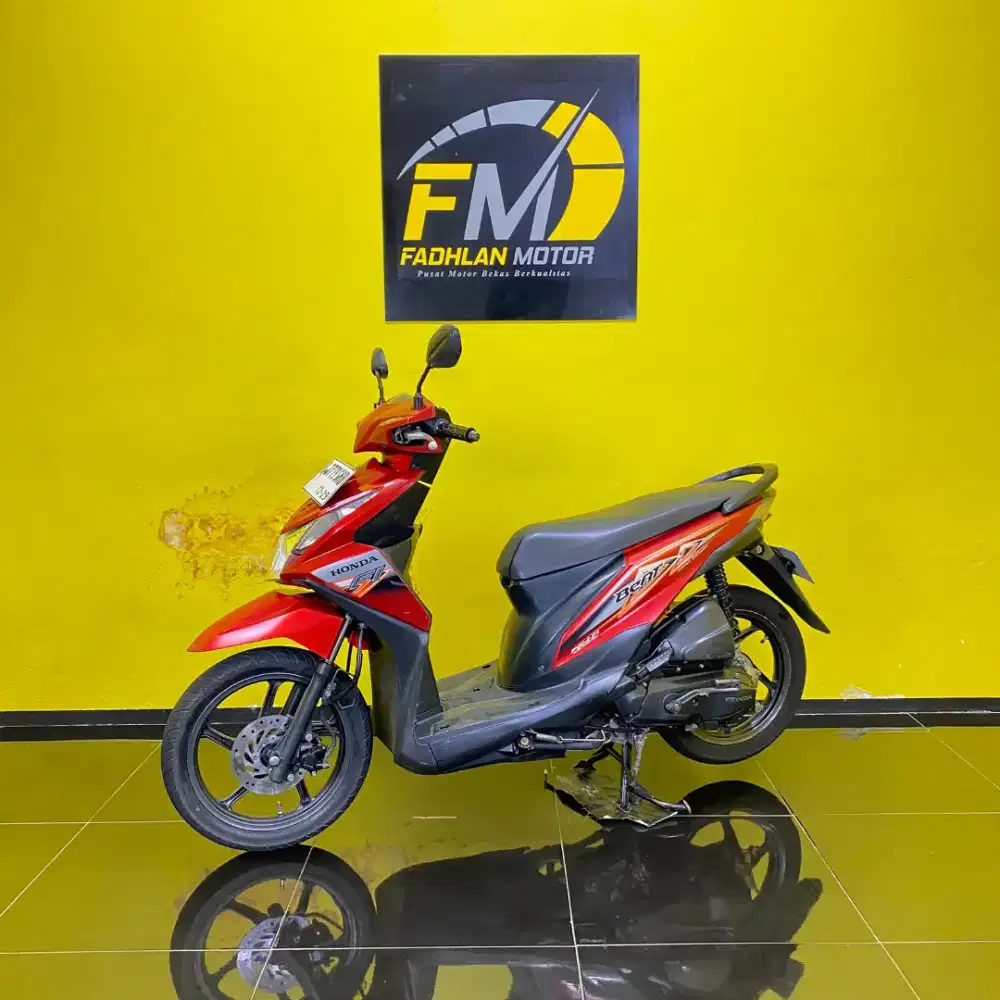 Honda Beat Tahun 2014 warna merah pajak hidup