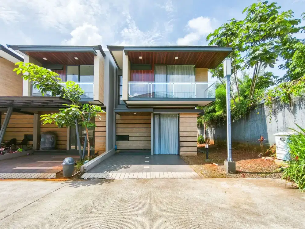 Rumah Modern 2 Carport Siap Huni 7 Mnt ke The Park Sawangan J-29065