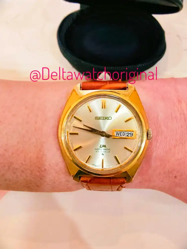 Jam Vintage Seiko LM Lord Circa JDM Automatic 5606-7000 Original Mulus