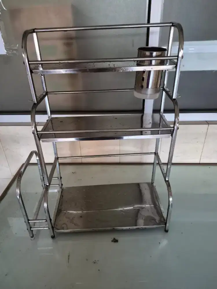 Rak bumbu dapur stainless