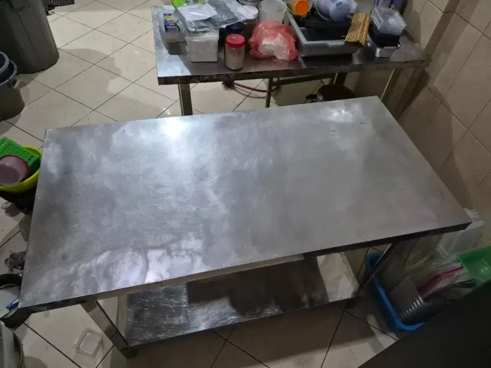 Meja stainless premium