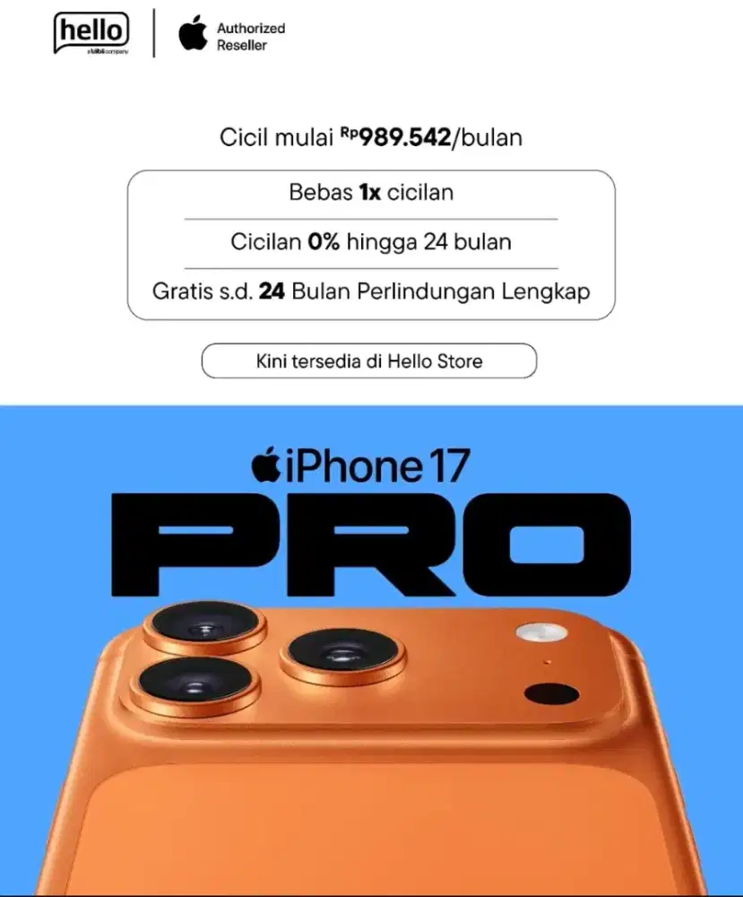 Iphone 17 Pro Garansi Resmi by Blibli.