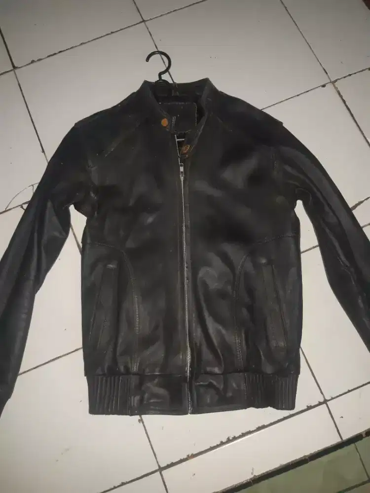 Jaket kulit asli