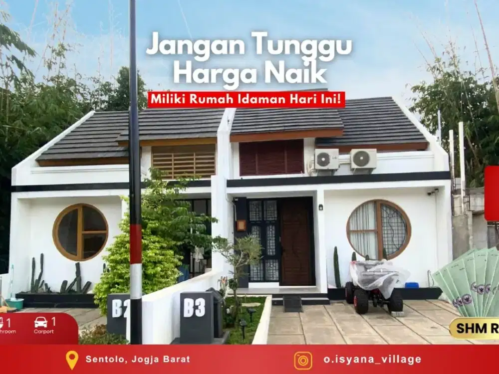 Rumah Jepang Arah Bandara YIA 400m ke Smpn 2 Sentolo