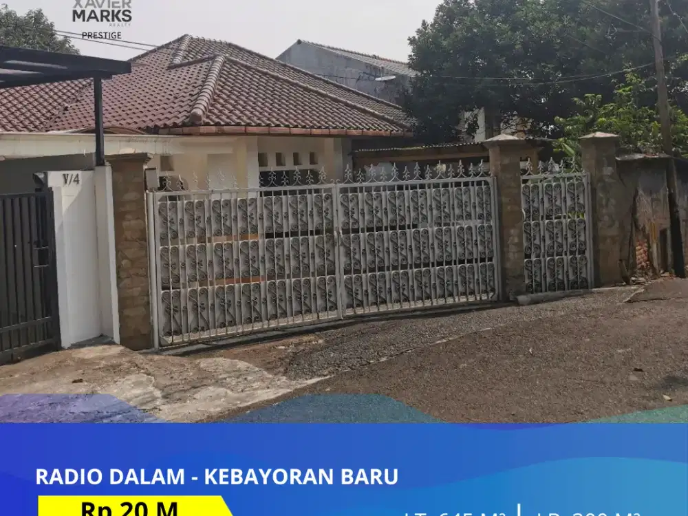 UPDATE TURUN HARGA DIJUAL RUMAH LAMA MASIH LAYAK HUNI DALAM KOMPLEK TAMAN RADIO DALAM KEBAYORAN BARU JAKARTA SELATAN