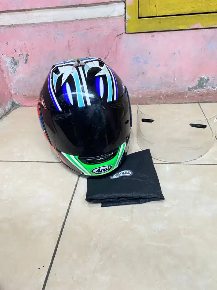 Helm Arai RX7 RR5 Nakano Shuriken Green Clone 1:1