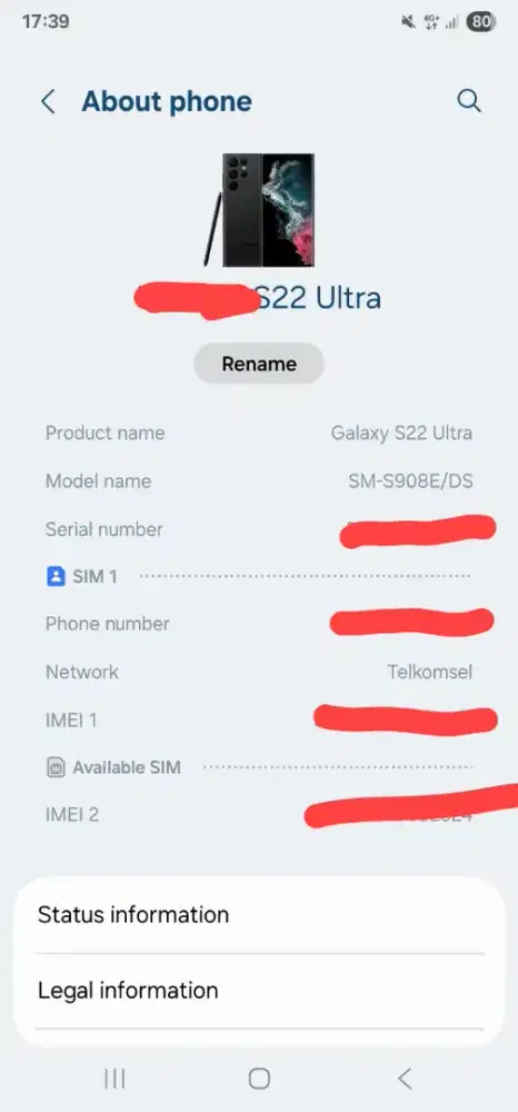 SAMSUNG S22 ULTRA 12/256