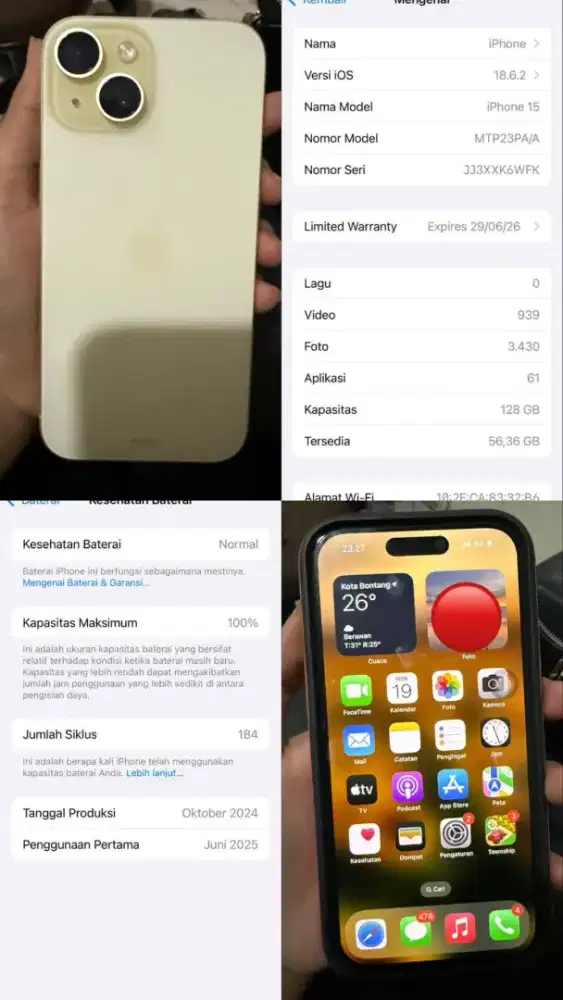 Iphone 15 yellow