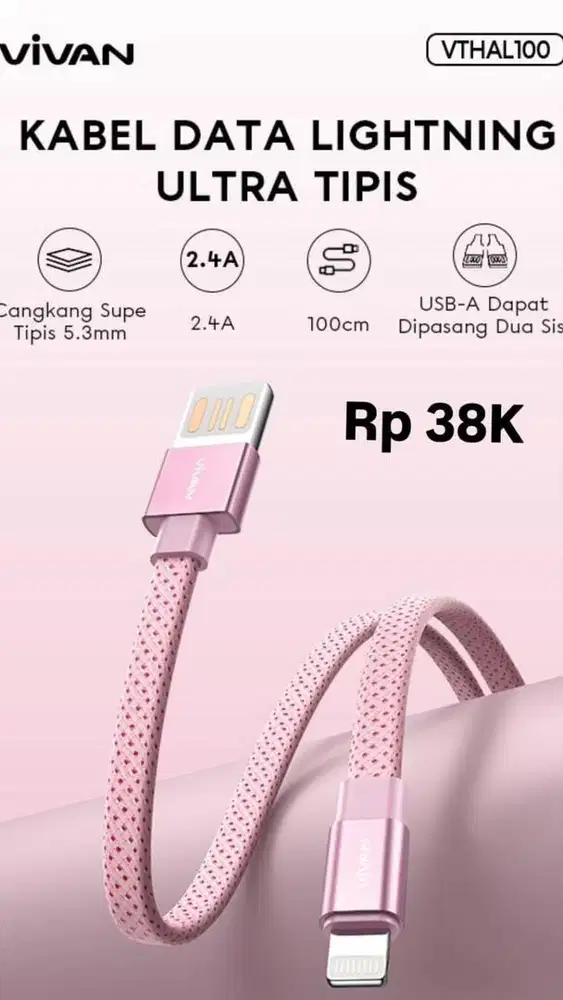 KABEL CHARGER VIVAN VTHAL100