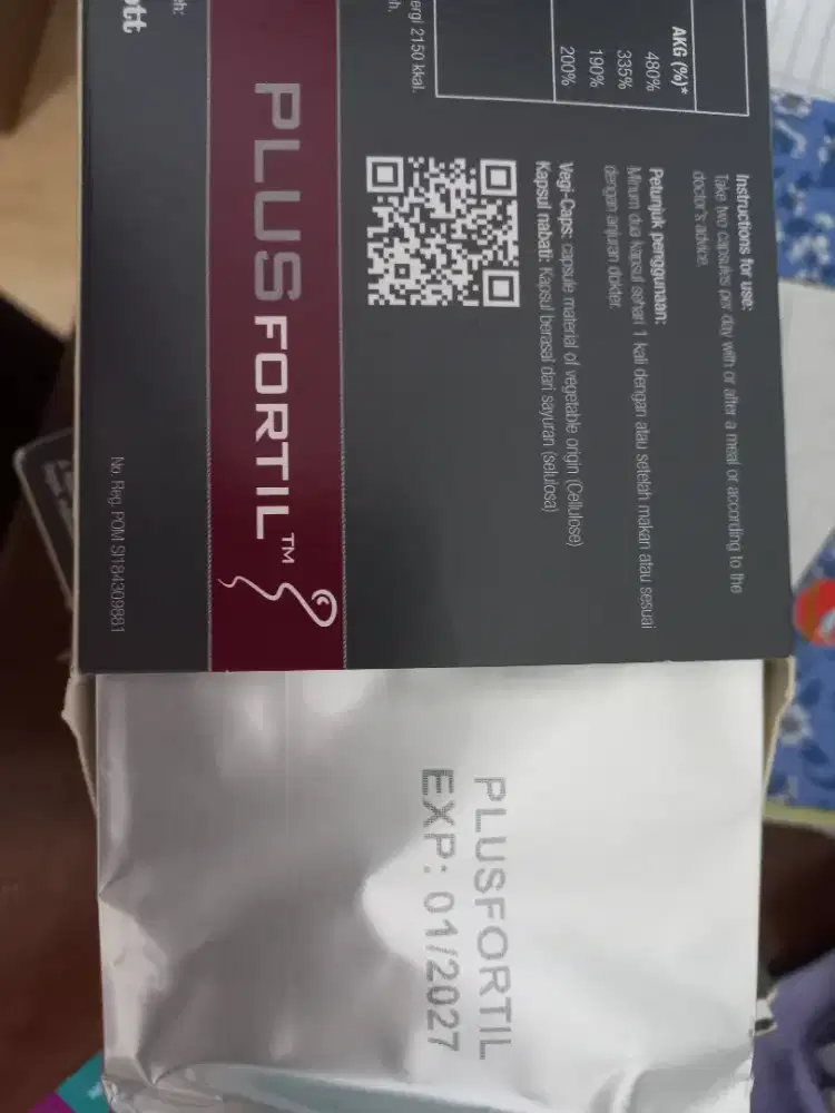 Plusfortil suplemen kesehatan pria, untuk program kehamilan(promil)