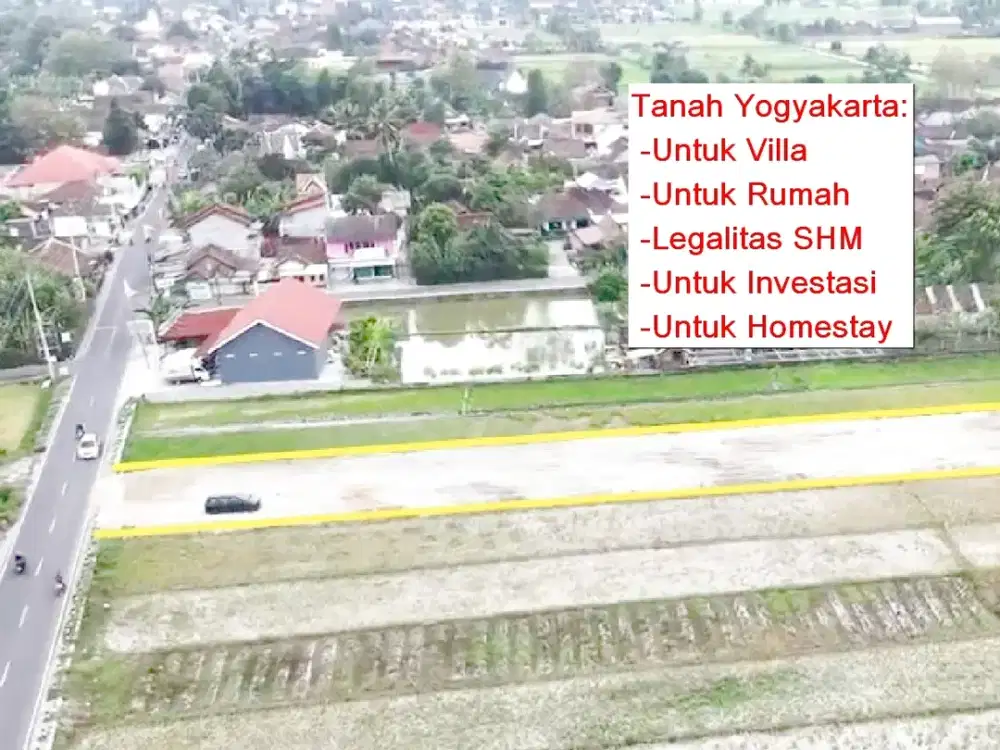 Tanah Untuk Hunian Dekat Kampus UNISA Lokasi Premium Sleman
