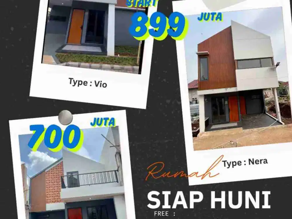 Rumah Ready Baru, Di Bojongsari Pondok Petir (Vion) Bisa KPR, Kota Depok Dekat Tangsel