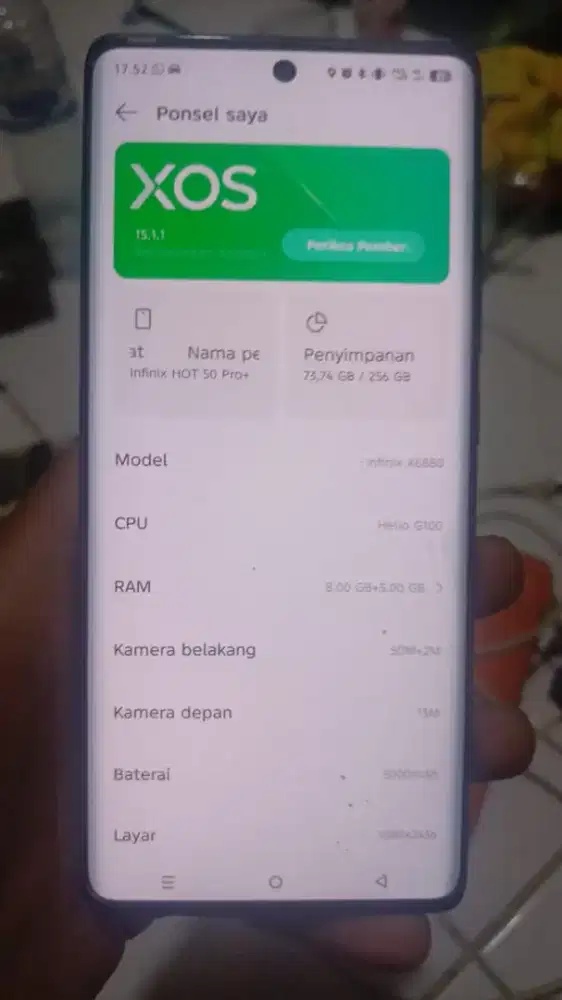 Jual Infinix hot 50 pro plus Ram 8/256