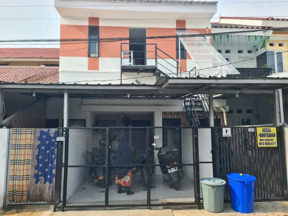 Dijual rumah town house, rumah 2kt dilengkapi 2 petakan dan 6 kosan