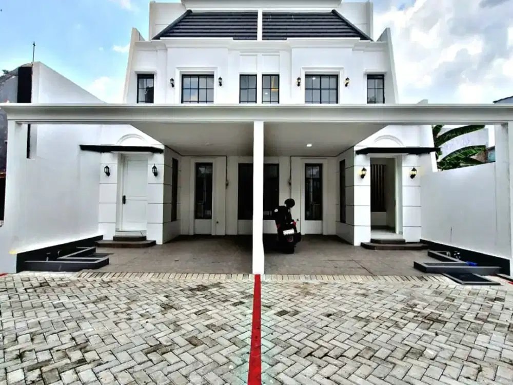 Rumah baru design classic di cempaka putih jakarta pusat
