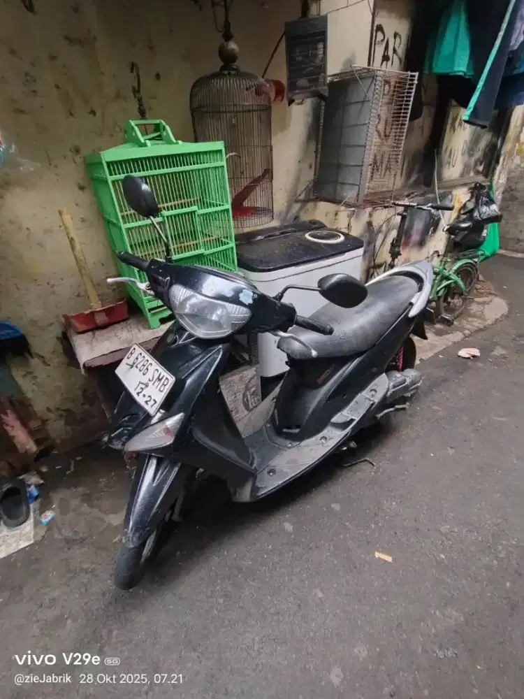 Mio sporty Tahun 2007 5TL
Ss lengkap Stnk+Bpkb
Pajak ON, Plat ON