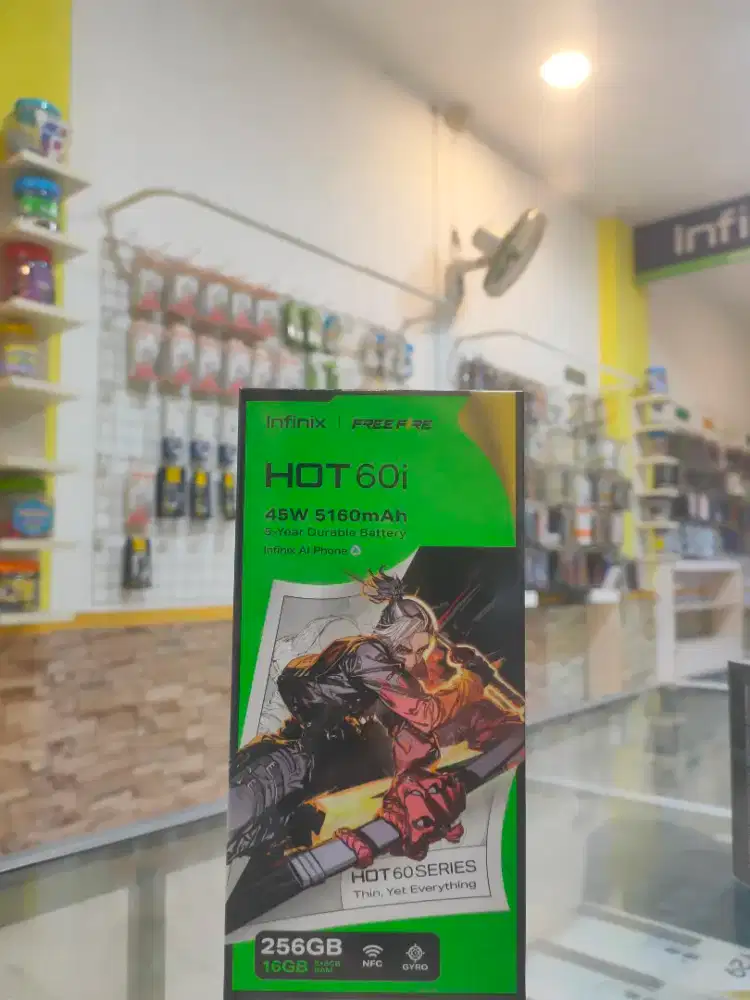 INFINIX HOT 60i 8/256GB GARANSI RESMI SEGEL