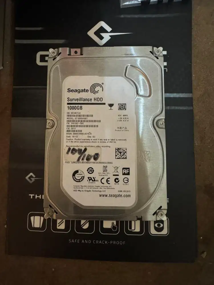 Hardis seaget 1tb sentinel 100/100.