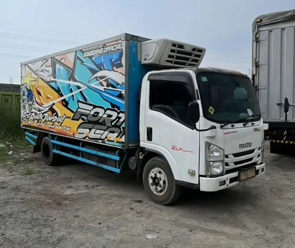Isuzu ELF GIGA NMR71 ps125 Long double box freezer beku 2020
