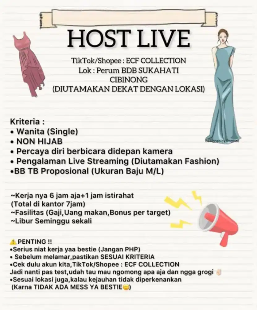 HOST LIVE FASHION KOREAN STYLE