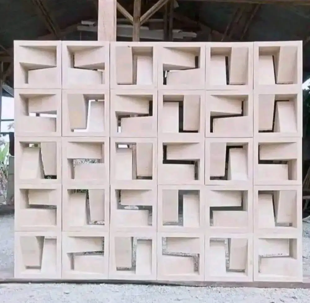 Roster beton minimalis modern