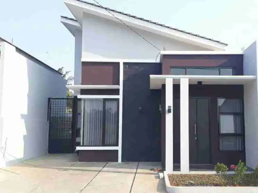 Rumah cluster siap huni Cikarang Barat murah bebas banjir strategis jalan utama dekat ke pasar / modern Setu dan GBP Bekasi