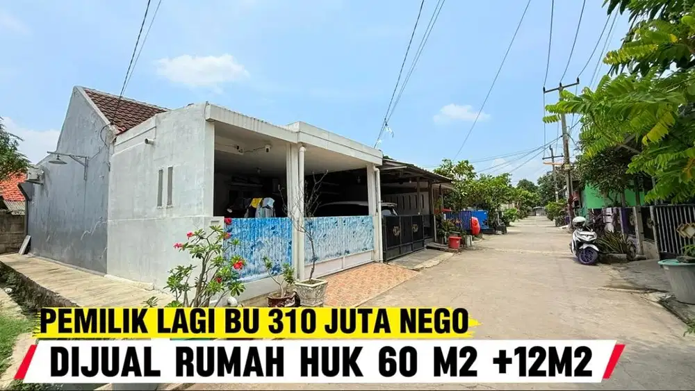 Dijual butuh rumah tipe 45/60 murah
