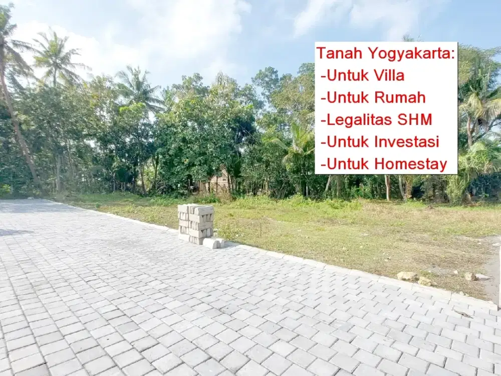 Tanah  Murah 5 Menit ke Bandara YIA, Legalitas SHM