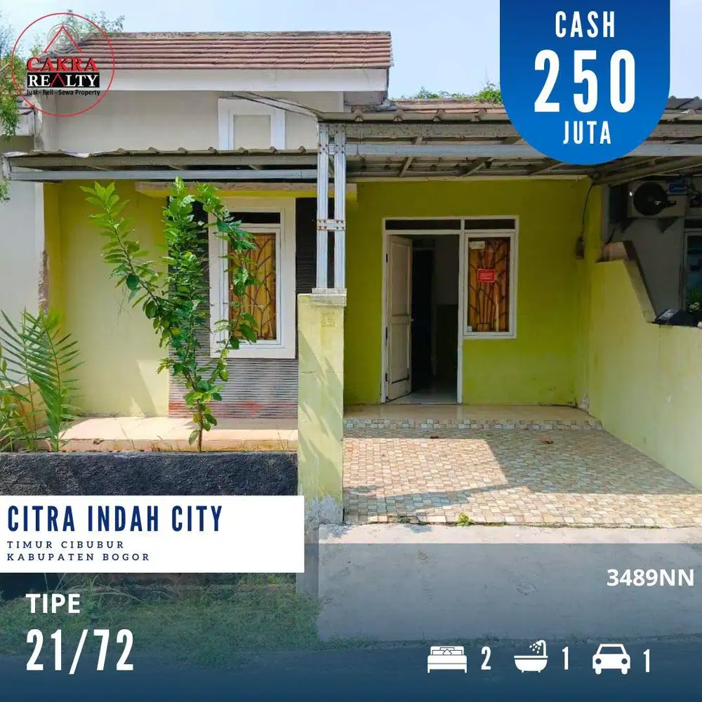 Rumah murah siap huni di citra indah city