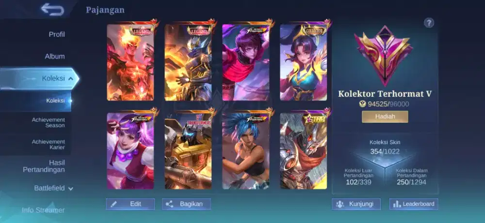 AKUN SULTAN MOBILE LEGEND