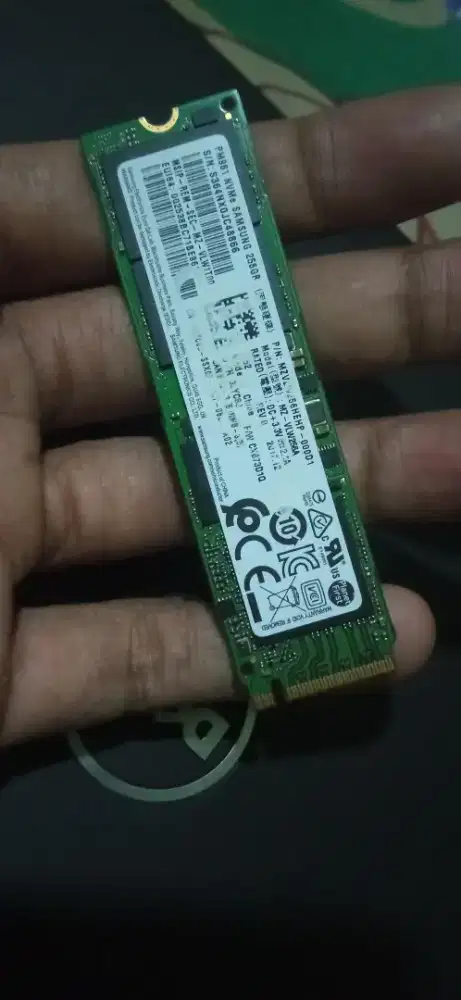SSD NVME SAMSUNG 256GB copotan ori laptop