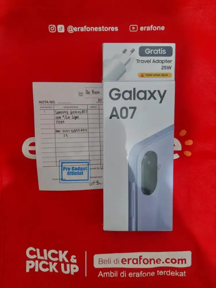 SAMSUNG A07 4/64 NEW SEGEL RESMI