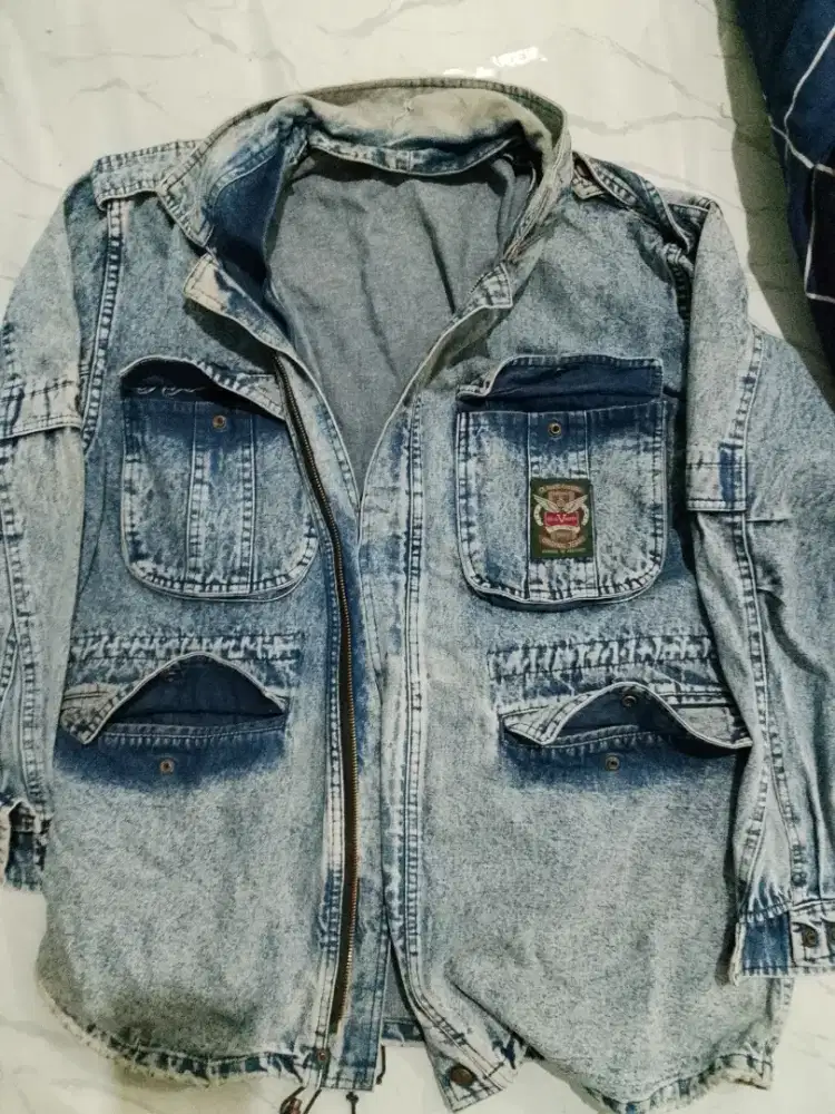 Jaket jeans asli