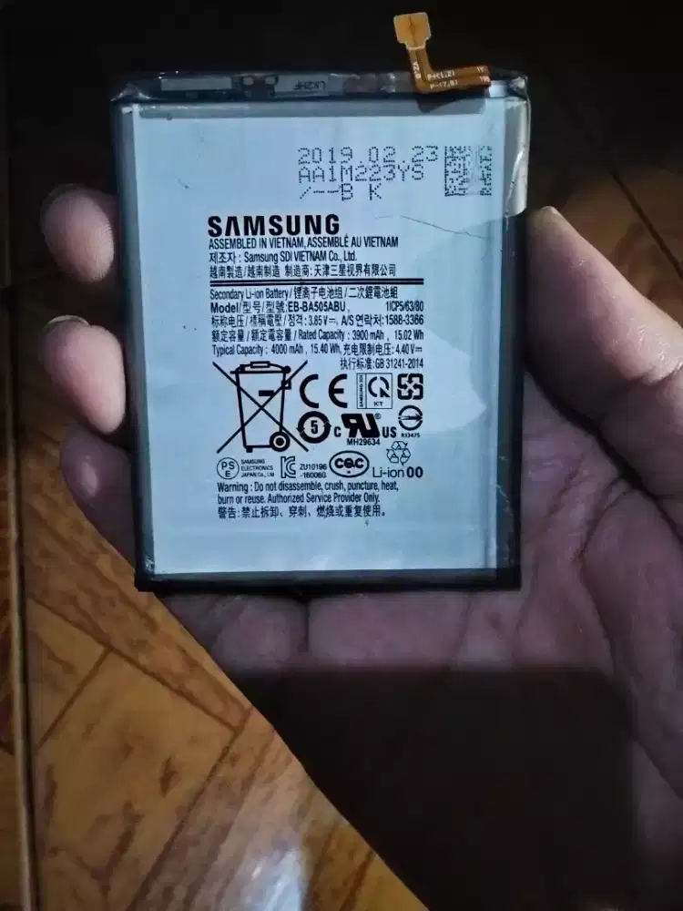 Battery EB-BA505ABU Ori Copotan