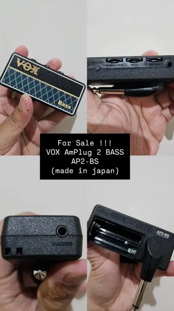 VOX AMPLUG 2 BASS AP2-BS MADE IN JAPAN